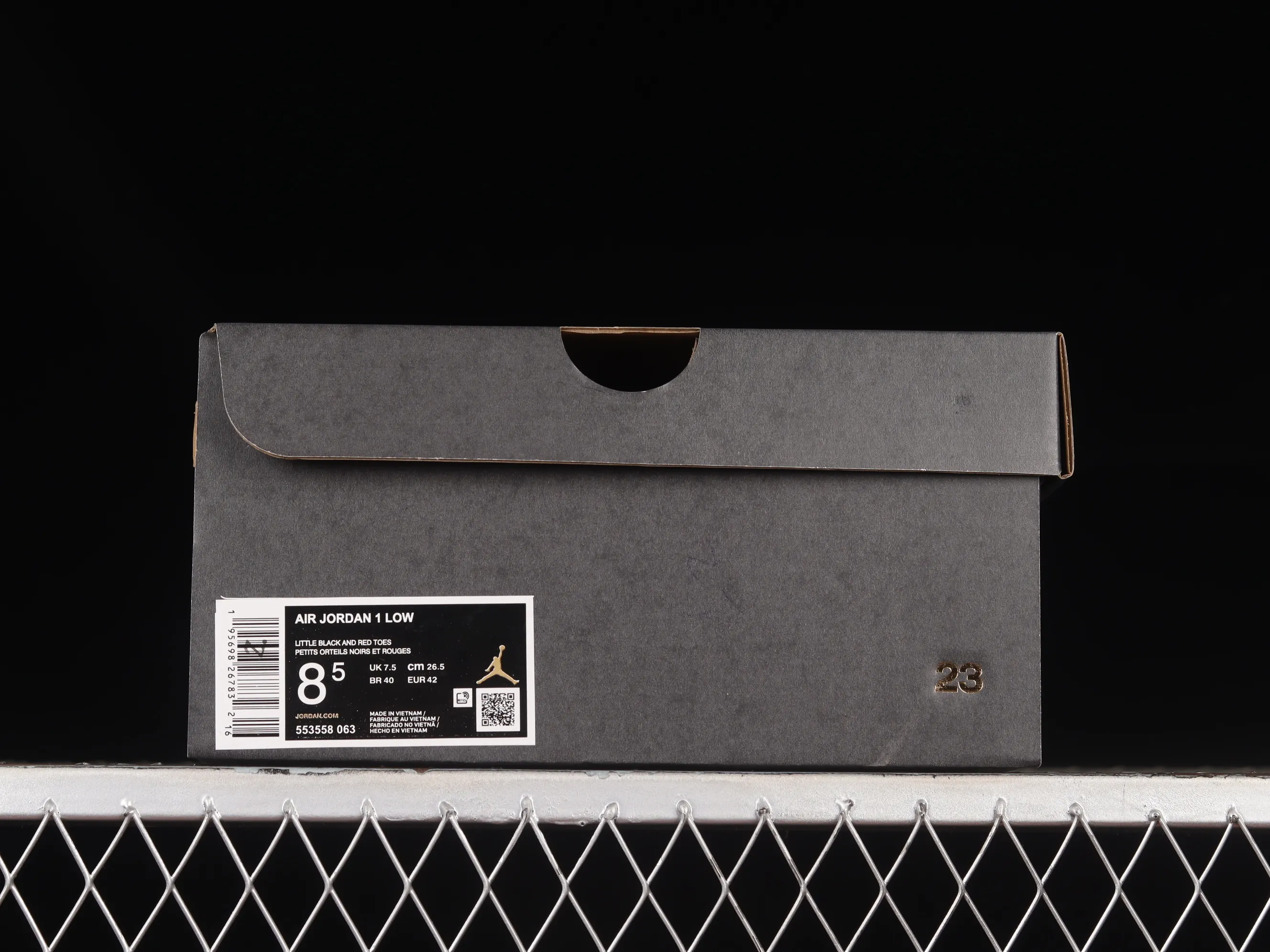 All categories Air Jordan Jordan series basketball shoes Air Jordan 1 Low Z version Air Jordan 1 Low "White Toe" AJ1 Joe 1 small black red toe low-top basketball shoes 553558-063